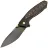 Нож Remette Kingfisher DLC сталь M390 рукоять Titanium/Copper foil Carbon Fiber (RTKF4)