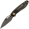 Нож Kizer Shrike DLC сталь S45VN рукоять Titanium/Gold Camo FatCarbon