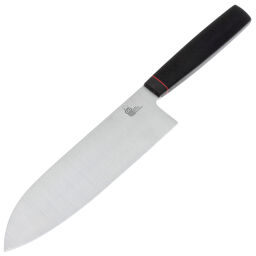 Нож кухонный Owl Knife Сантоку SA180 сталь Elmax рукоять черная G10