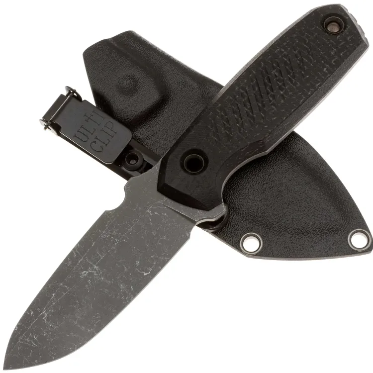 Нож с Котом Жаба мини сталь M398 рукоять микарта черная