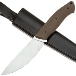 Нож UralEDC КрейсерЪ сталь CPM-S90V рукоять Brown G10