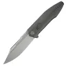Нож WE Knife Flight Line stonewash сталь M390 рукоять Dark Gray Titanium (WE23089-1)