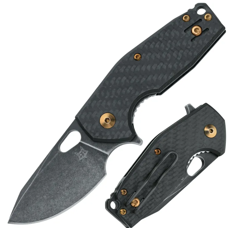 Нож Fox Suru blackwash сталь M398 рукоять Carbon Fiber/Titanium (FX-526LI CF)