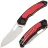 Нож Maxace Black Mirror-S cталь 14C28N рукоять Black G10/Red aluminium (MM52-2-B)