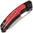 Нож Maxace Black Mirror-S cталь 14C28N рукоять Black G10/Red aluminium (MM52-2-B)