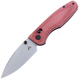 Нож CMB Predator Stonewash сталь D2 рукоять Red Micarta
