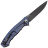 Нож ZT 0452 DLC сталь М390 рукоять Carbon Fiber/Blue Titanium