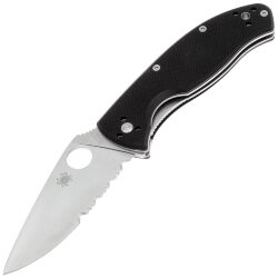 Нож Spyderco Tenacious PS сталь 8Cr13MoV рукоять Black G10 (C122GPS)
