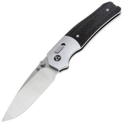 Нож QSP Vault satin сталь 14C28N рукоять Aluminum/Black Micarta (QS157-A1)