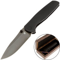 Нож Vanguard Esox DLC сталь M390 рукоять Black PVD Titanium