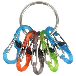 Брелок для ключей Nite Ize KeyRing Locker S-Biner Plastic (KRGP-11-R3)