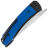 Нож Kizer Mini Momo satin сталь 154CM рукоять Black/Blue Aluminum