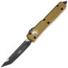 Нож Microtech Ultratech T/E black сталь M390 рукоять Tan Aluminium (123-1TA)
