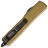 Нож Microtech Ultratech T/E black сталь M390 рукоять Tan Aluminium (123-1TA)