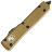 Нож Microtech Ultratech T/E black сталь M390 рукоять Tan Aluminium (123-1TA)