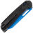 Нож Tenable Shard blue сталь 14C28N рукоять Diamond pattern Black Aluminum