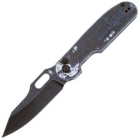 Нож Kizer Cormorant Blackwash сталь S90V рукоять Veil Nebula FatCarbon