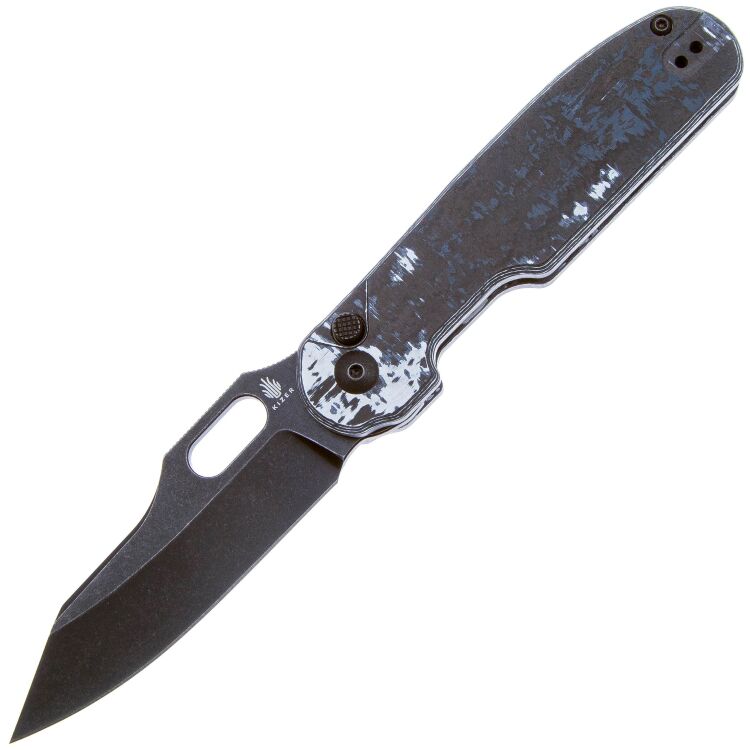 Нож Kizer Cormorant Blackwash сталь S90V рукоять Veil Nebula FatCarbon
