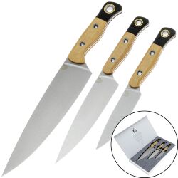 Набор кухонных ножей Benchmade Kitchen Set 3шт сталь CPM-154 рукоять Maple Valley Richlite (4000-02)