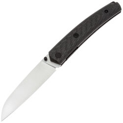 Нож Petrified Fish Patte satin сталь 14С28 рукоять Carbon Fiber