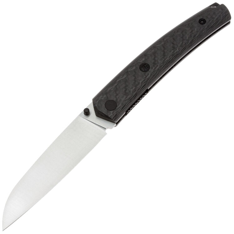 Нож Petrified Fish Patte satin сталь 14С28 рукоять Carbon Fiber