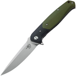 Нож Bestech Swordfish satin сталь D2 рукоять Black/Green G10 (BG03A)