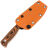 Нож Kizer Evenki 2 stonewash сталь AEB-L рукоять Black/Orange G10