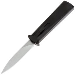 Нож Daggerr Кощей Slim stonewash сталь D2 рукоять Black Aluminium
