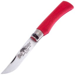 Нож Antonini Old Bear Full Color XL сталь AISI 420 рукоять Red Laminate