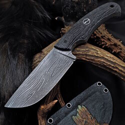 Нож Волчий Век Шихан Custom I Am Groot сталь 95х18 WA рукоять Black G10