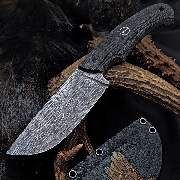 Нож Волчий Век Шихан Custom I Am Groot сталь 95х18 WA рукоять Black G10