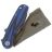 Нож Petrified Fish Raptor сталь D2 рукоять Blue/Black Damascus G10
