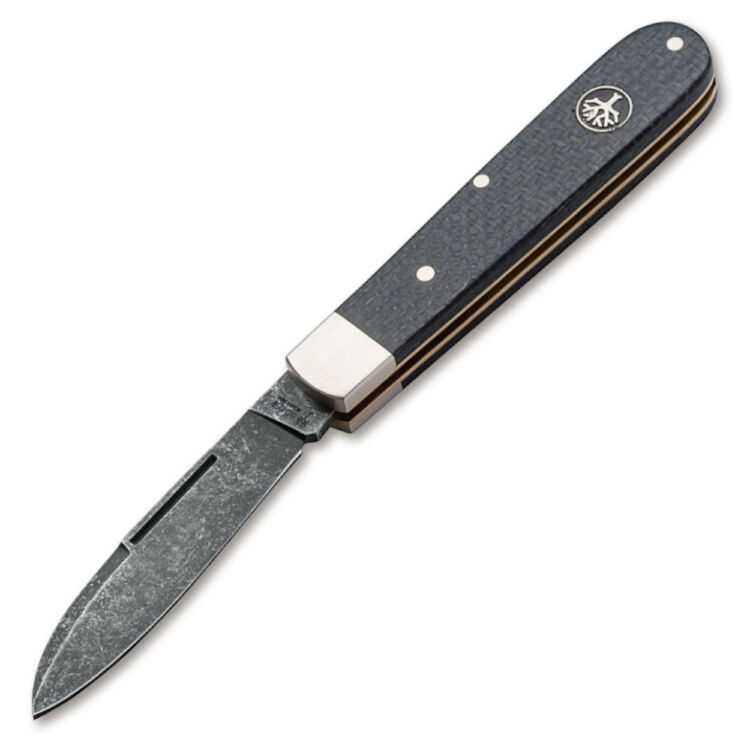 Нож Boker Barlow Prime сталь O1 рукоять Burlap Micarta/Nickel Silver (114942)