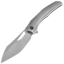 Нож WE Knife Ignio beadblast сталь 20CV рукоять beadblast Gray Titanium (WE22042B-4)