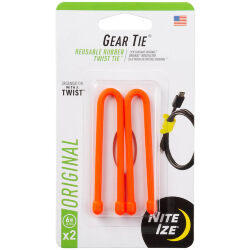 Гибкие стяжки Nite Ize Gear Tie 6" Orange 2pack (GT6I-2PK-31)