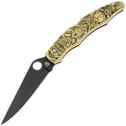 Нож Steelclaw Коп-8 Черепа Black сталь VG10 рукоять Brass G10