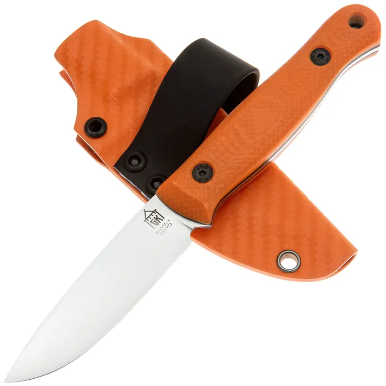 Нож Град Горький Маус конвекс сталь Elmax рукоять Orange G10