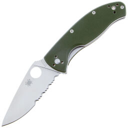 Нож Spyderco Tenacious PS сталь 8Cr13MoV рукоять Green G10 (C122GPSGR)