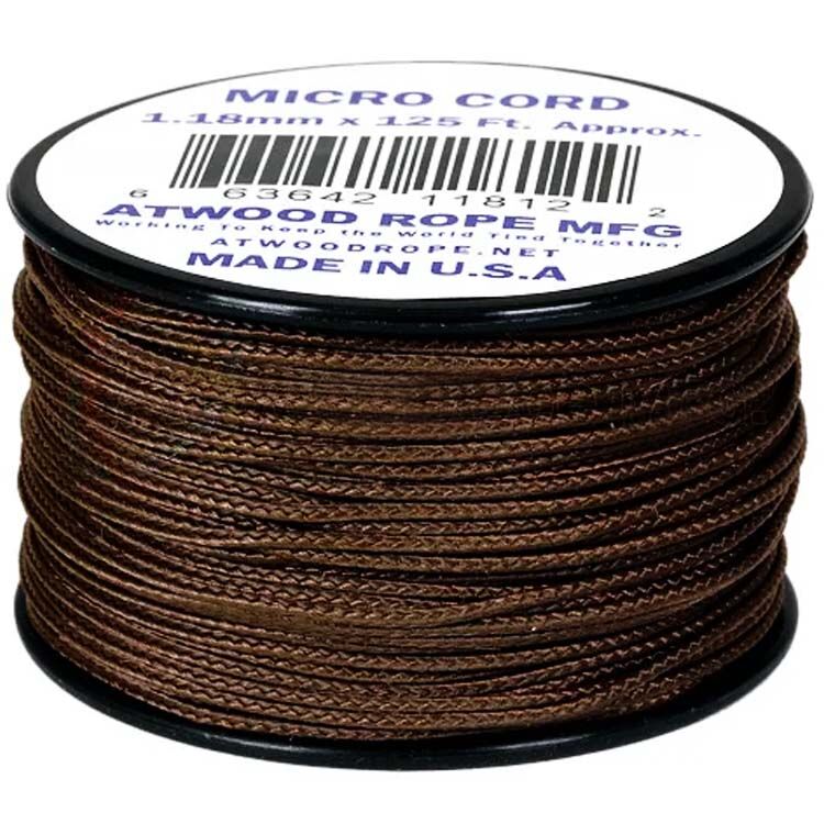 Паракорд Atwoodrope Micro Cord Brown 38м