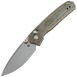Нож Vosteed Mini Psyop beadblast stonewash сталь Elmax рукоять Green Micarta