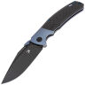 Нож Kansept Hinterland blackwash сталь S35VN рукоять Blue Ti/Carbon Fiber