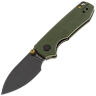 Нож Vosteed Raccoon Cub blackwash сталь 14C28N рукоять Green G10