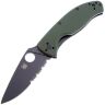 Нож Spyderco Tenacious Black PS сталь 8Cr13MoV рукоять Green G10 (C122GPSBGR)