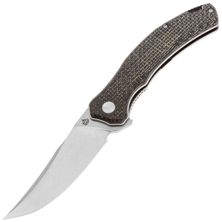Нож QSP Walrus stonewash сталь D2 рукоять Beige Micarta (QS151-B1)