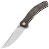 Нож QSP Walrus stonewash сталь D2 рукоять Beige Micarta (QS151-B1)