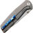 Нож Vanguard Esox stonewash сталь M390 рукоять Gray Titanium