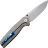 Нож Vanguard Esox stonewash сталь M390 рукоять Gray Titanium