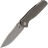 Нож Vanguard Esox stonewash сталь M390 рукоять Gray Titanium