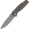 Нож Vanguard Esox stonewash сталь M390 рукоять Gray Titanium