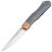 Нож Bestech Thyra Satin сталь M390 рукоять Retro Blue Titanium/Copper (BT2106D)